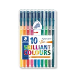 Rotulador Staedler Triplus punta fina triangular surtido pack 10