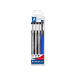 Rotulador Staedtler Calibrado Micrometrico Color Negro Bolsa de 3 unidades 0,2 0,4 y 0,8mm + Portaminas 777