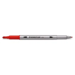 Rotulador Staedtler 3200 Doble Punta Fibra de Colores Surtidos Estuche de 72 unidades