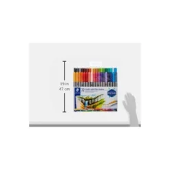 Rotulador Staedtler 3200 Doble Punta Fibra de Colores Surtidos Estuche de 72 unidades