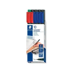 ROTULADOR STAEDTLER LUMOCOLOR RETROPROYECCION PUNTA DE FIBRA 318 CAJA DE 10 UNIDADES COLORES SURTIDOS