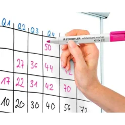 ROTULADOR STAEDTLER LUMOCOLOR 351 PARA PIZARRA BLANCA PUNTA REDONDA 2 MM RECARGABLE COLOR ROSA