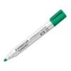 ROTULADOR STAEDTLER LUMOCOLOR 351 PARA PIZARRA BLANCA PUNTA REDONDA 2 MM RECARGABLE COLOR VERDE CLARO