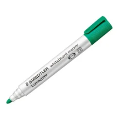 ROTULADOR STAEDTLER LUMOCOLOR 351 PARA PIZARRA BLANCA PUNTA REDONDA 2 MM RECARGABLE COLOR VERDE CLARO