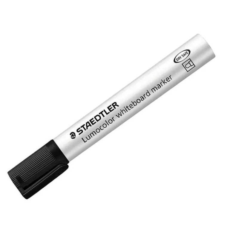 ROTULADOR STAEDTLER LUMOCOLOR 351 PARA PIZARRA BLANCA PUNTA REDONDA 2 MM RECARGABLE COLOR NEGRO
