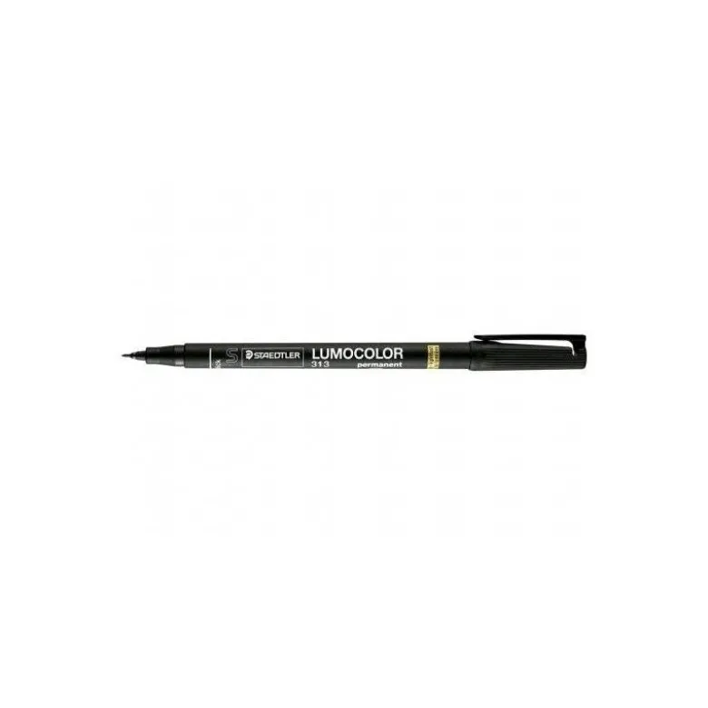 ROTULADOR STAEDTLER LUMOCOLOR RETROPROYECCION PUNTA DE FIBRAPERMANENTE 313-9 NEGRO PUNTA SUPER FINA REDONDA 0.4 MM