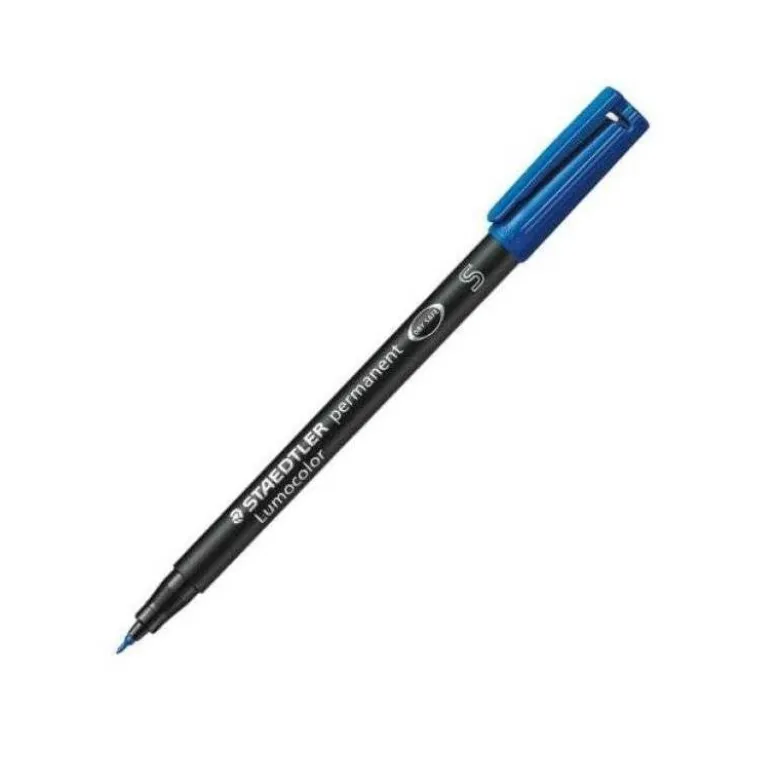 ROTULADOR STAEDTLER LUMOCOLOR RETROPROYECCION PUNTA DE FIBRAPERMANENTE 313-3 AZUL PUNTA SUPER FINA REDONDA 0.4 MM