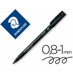 ROTULADOR STAEDTLER LUMOCOLOR RETROPROYECCION PUNTA DE FIBRAPERMANENTE 317-9 NEGRO PUNTA MEDIA REDONDA 0.8-1 MM