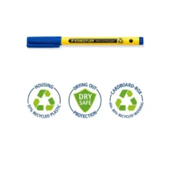 ROTULADOR STAEDTLER NORIS WRITING PEN 307 TINTA BASE DE AGUA PUNTA FINA TRAZO 0,6 MM AZUL