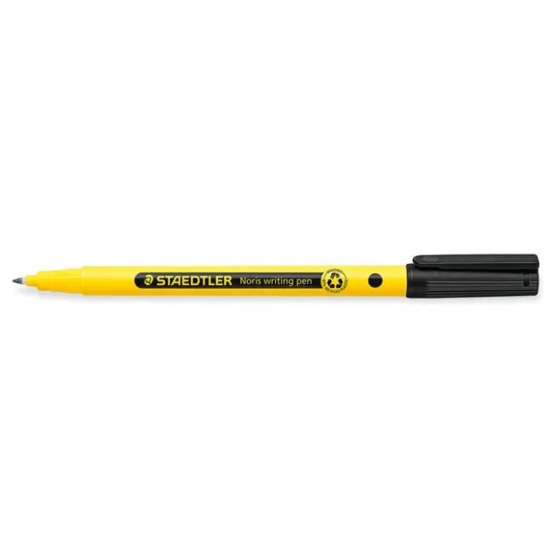 ROTULADOR STAEDTLER NORIS WRITING PEN 307 TINTA BASE DE AGUA PUNTA FINA TRAZO 0,6 MM NEGRO