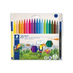 Rotulador Staedtler Slim Noris Club punta fina caja 20 rotuladores lavables