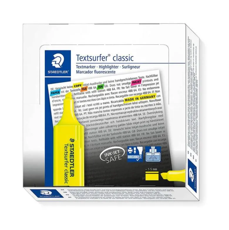 Rotulador Staedtler Textsurfer Classic 364 Fluorescente Color Amarillo