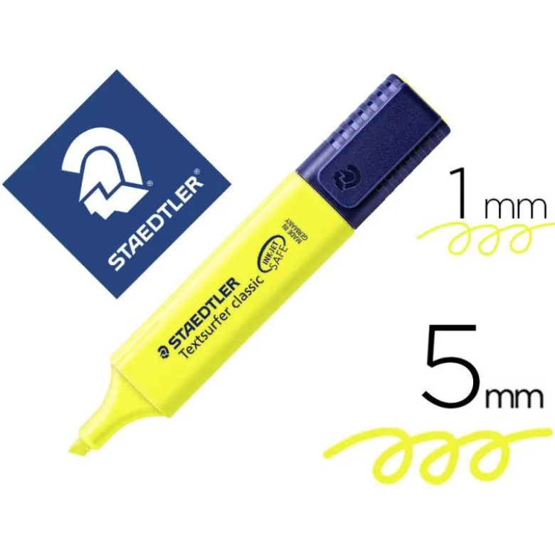 Rotulador Staedtler Textsurfer Classic 364 Fluorescente Color Amarillo