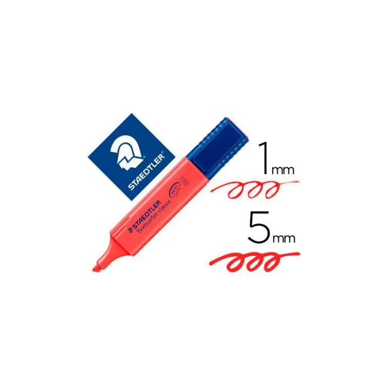 Rotulador Staedtler Textsurfer Classic 364 Fluorescente Color Rojo Coral