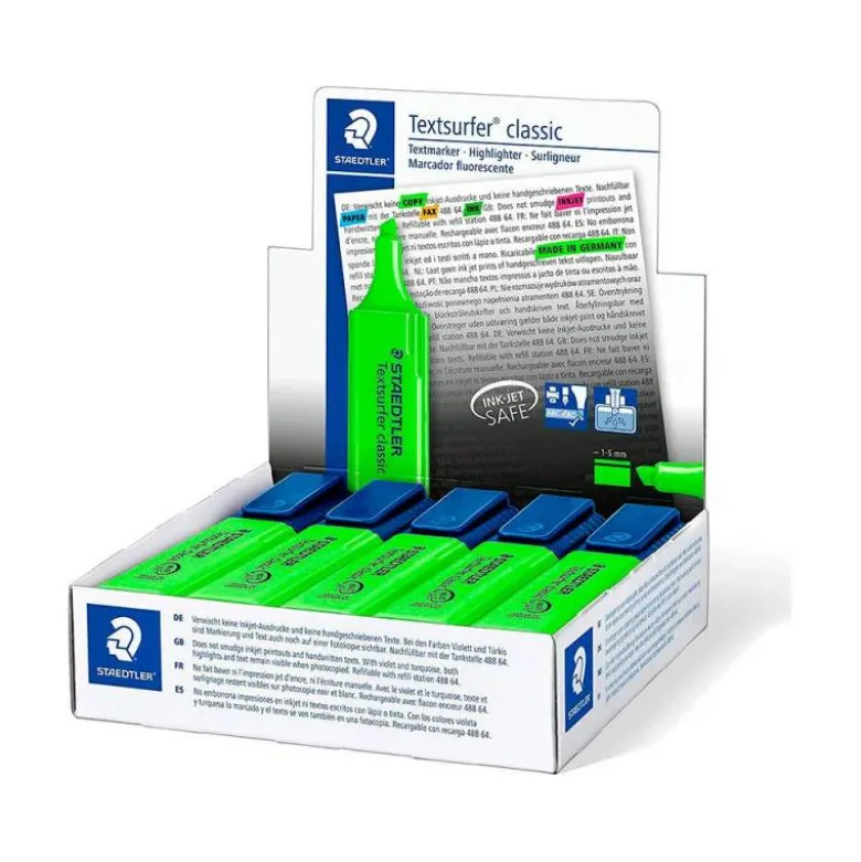 Rotulador Staedtler Textsurfer Classic 364 Fluorescente Color Verde