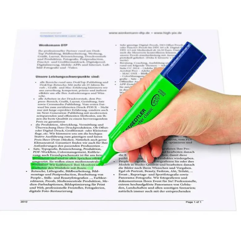 Rotulador Staedtler Textsurfer Classic 364 Fluorescente Color Verde