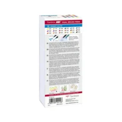 ROTULADOR TOMBOW DUAL BRUSH DOBLE PUNTA PINCEL COLORES PRIMARIOS ESTUCHE DE 18 UNIDADES COLORES SURTIDOS