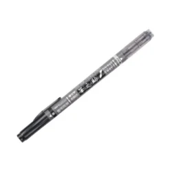 ROTULADOR TOMBOW FUDENOSUKE TINTA BASE DE AGUA DOBLE PUNTA BLANDA COLOR GRIS/NEGRO