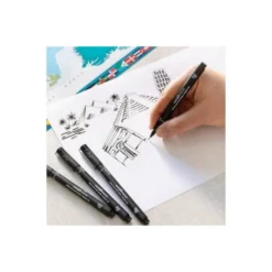 ROTULADOR UNIBALL PIN CALIBRADO MICROMETRICO CLASICO II COLOR NEGRO BLISTER DE 8 UNIDADES