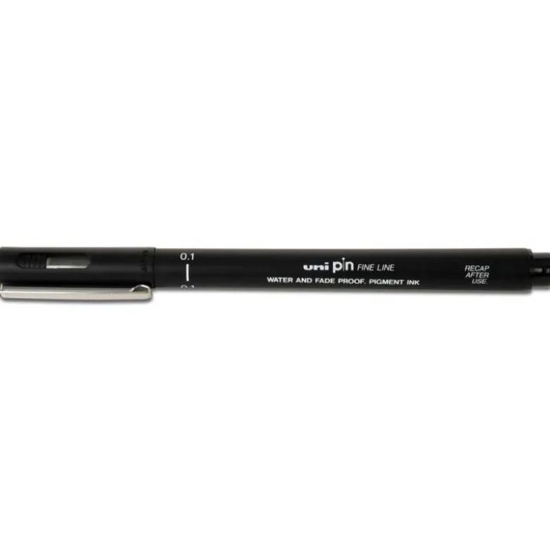 ROTULADOR UNIBALL PIN CALIBRADO MICROMETRICO 0,1 MM COLOR NEGRO