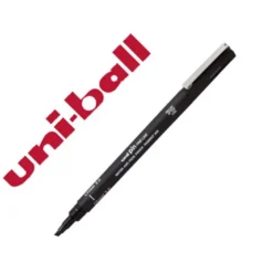 ROTULADOR UNIBALL PIN CALIBRADO PUNTA BISELADA 3 MM COLOR NEGRO