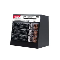 ROTULADOR UNIBALL PIN CALIBRADO MICROMETRICO COLOR NEGRO EXPOSITOR DE 240 UNIDADES