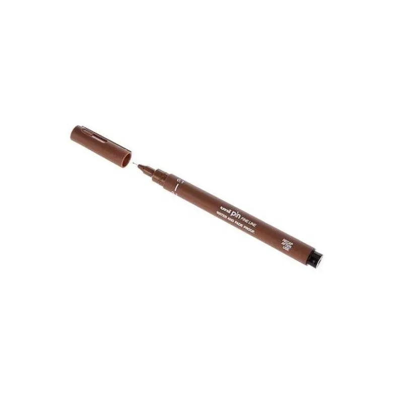 ROTULADOR UNIBALL PIN CALIGRADO MICROMETRICO 0,1 MM COLOR SEPIA
