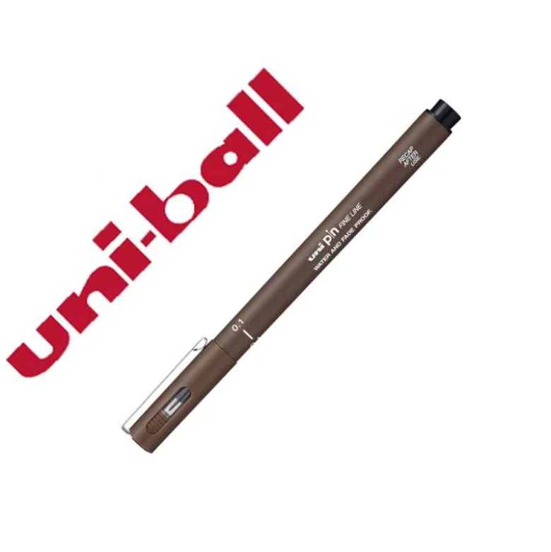 ROTULADOR UNIBALL PIN CALIGRADO MICROMETRICO 0,1 MM COLOR SEPIA