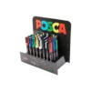 ROTULADOR UNI-BALL POSCA PC3M PINTURA BASE AL AGUA 0,9-1,3 MM EXPOSITOR 36 UNIDADES COLORES SURTIDOS