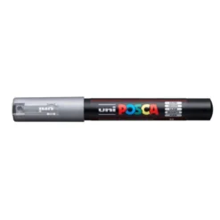 ROTULADOR UNI POSCA 0,7 MM PC-1M PLATA