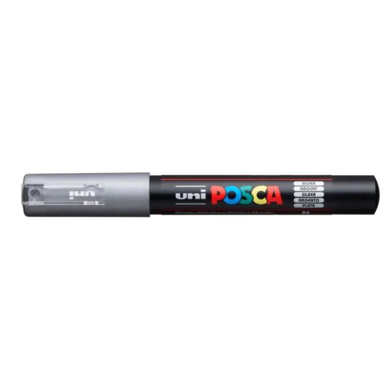 ROTULADOR UNI POSCA 0,7 MM PC-1M PLATA