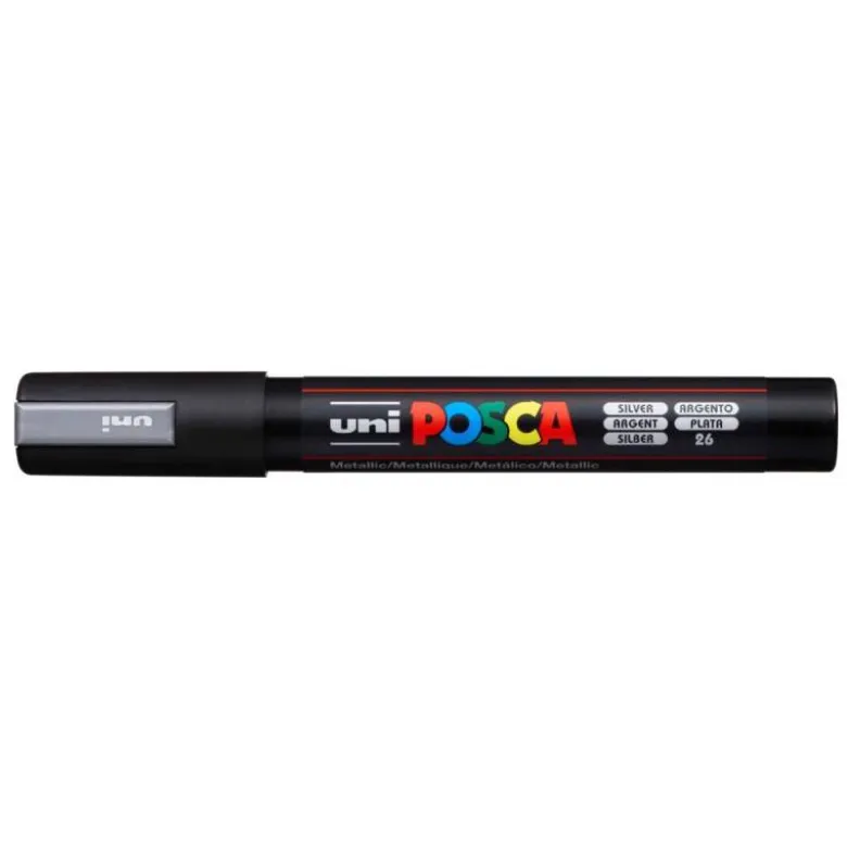 ROTULADOR UNI POSCA 1,8 - 2,5 MM PC-5M PLATA