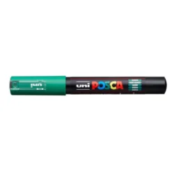 ROTULADOR UNI POSCA 0,7 MM PC-1M VERDE