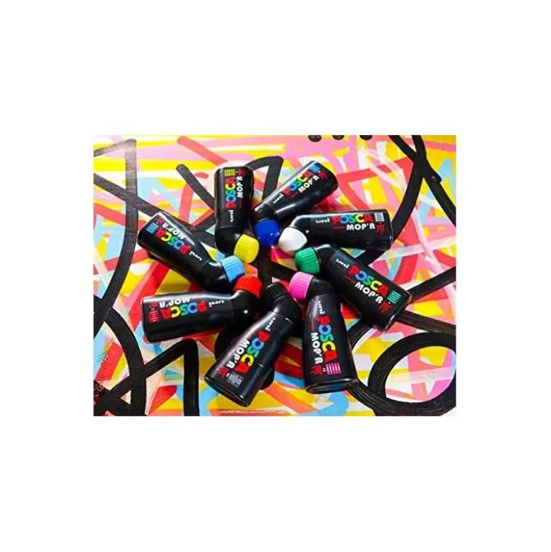 ROTULADOR UNI POSCA MOP R PCM-22 MARCADOR DE PINTURA REDONDA 3-19 MM NEGRO