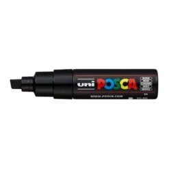 ROTULADOR UNI POSCA PC-8K MARCADOR DE PINTURA PUNTA BISELADA 8 MM NEGRO