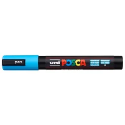 ROTULADOR UNI POSCA PC-5M AZUL CLARO