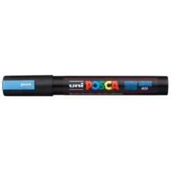 ROTULADOR UNI POSCA PC-5M MARCADOR DE PINTURA PUNTA CONICA 1,8-2,5 MM AZUL METALICO