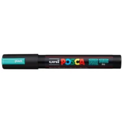 ROTULADOR UNI POSCA PC-5M MARCADOR DE PINTURA PUNTA CONICA 1,8-2,5 MM VERDE METALICO
