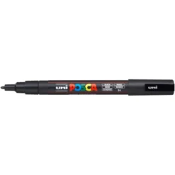 ROTULADOR UNI POSCA PC-3M MARCADOR DE PINTURA PUNTA CONICA 0,9-1,3 MM NEGRO