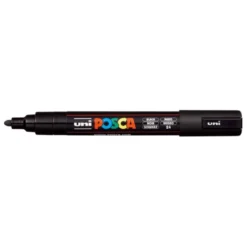ROTULADOR UNI POSCA PC-5M MARCADOR DE PINTURA PUNTA CONICA 1,8-2,5 MM NEGRO