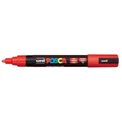 ROTULADOR UNI POSCA PC-5M MARCADOR DE PINTURA PUNTA CONICA 1,8-2,5 MM ROJO