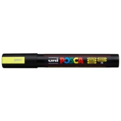 ROTULADOR UNI POSCA PC-5M MARCADOR DE PINTURA PUNTA CONICA 1,8-2,5 MM AMARILLO FLUORESCENTE