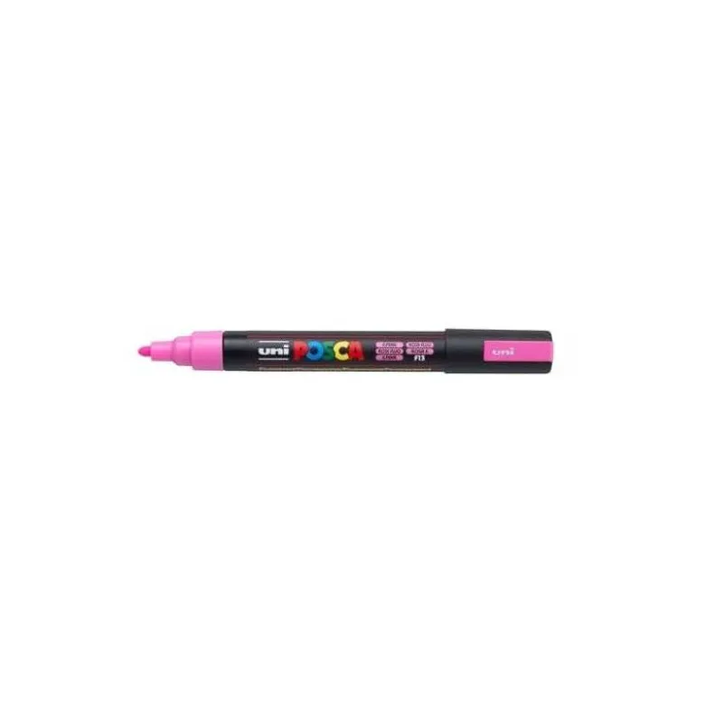 ROTULADOR UNI POSCA PC-5M MARCADOR DE PINTURA PUNTA CONICA 1,8-2,5 MM ROSA FLUOR