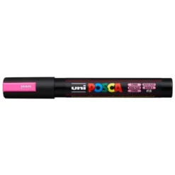 ROTULADOR UNI POSCA PC-5M MARCADOR DE PINTURA PUNTA CONICA 1,8-2,5 MM ROSA FLUOR