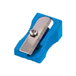 SACAPUNTAS LIDERPAPEL METALICO CUÑA 1 USO COLOR AZUL