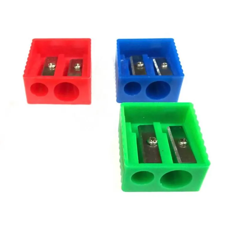 SACAPUNTAS LIDERPAPEL PLASTICO 2 USOS COLORES SURTIDOS