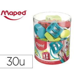 SACAPUNTAS PLASTICO MAPED VIVO 2 USOS COLORES SURTIDOS