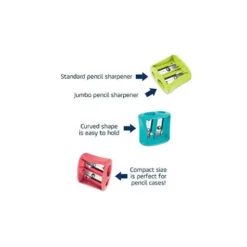 SACAPUNTAS PLASTICO MAPED VIVO 2 USOS COLORES SURTIDOS