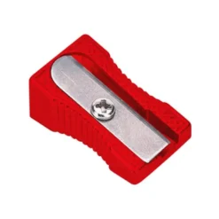 SACAPUNTAS LIDERPAPEL METALICO CUÑA 1 USO COLOR ROJO