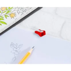 SACAPUNTAS LIDERPAPEL METALICO CUÑA 1 USO COLOR ROJO